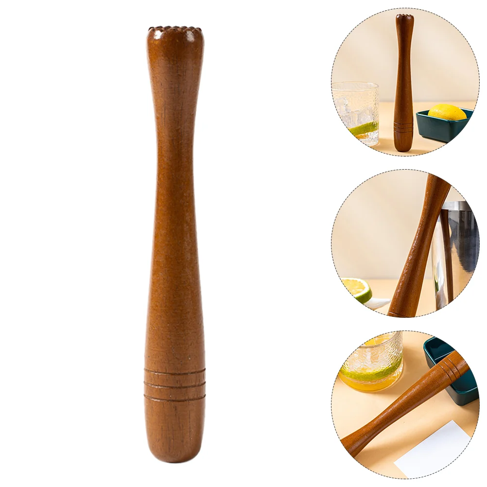 

Muddler Ice Wooden Wood Mallet Crusher Mojito Tool Kitchen Masher Hammer Fruit Stainless Steel Cocktail Sticks Cocktails Mixer