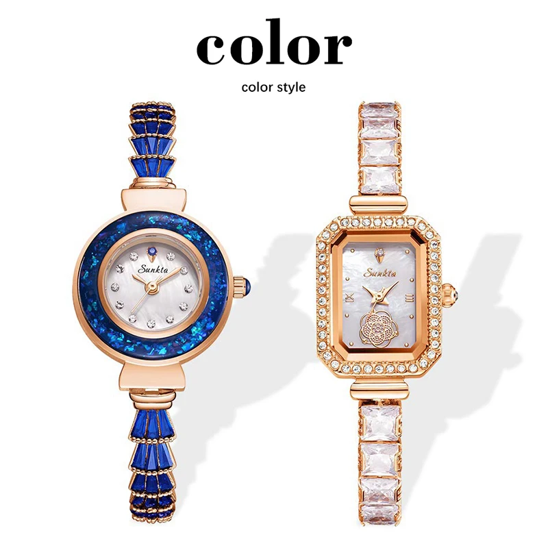 2023 Fashion Ladies Wrist Watches Dress Bracelet LIGE Brand Luxury Women Watch Crystal Diamond Quartz Watches Women Montre Femme