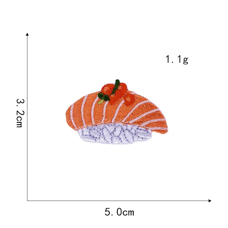 Осьминог суши вышивка патч глажка на японской еде патчи для одежды наклейки