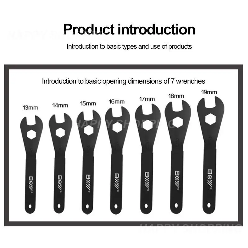 

13 мм 14 мм 15 мм 16 мм 17 мм 18 мм 19 мм конусный гаечный ключ вал для велосипеда инструмент для спорта на открытом воздухе Инструменты для велоспорта