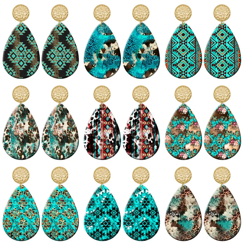 

Green Creative Pattern DIY Acrylic Drip Earrings For Women Jewelry Y2K Piercing Ear Hooks Dangle Accessories Gift For Girls