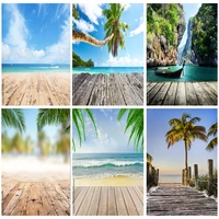 tropical sea beach palms tree photography background natural scenic photo backdrops photocall photo studio 211227 hhb 01