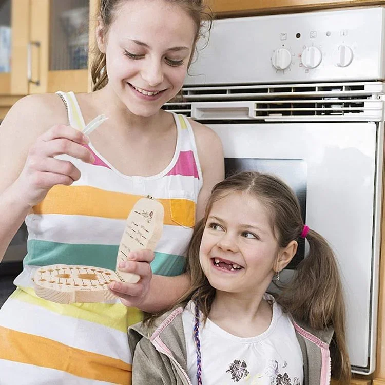 Деревянная детская коробка для хранения зубов