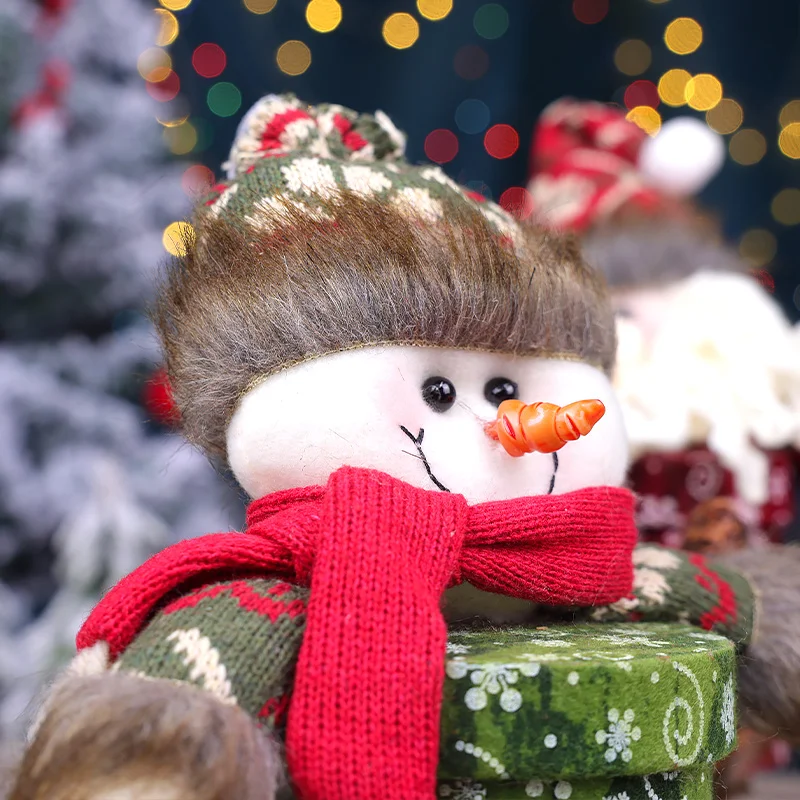 3 шт. Рождественский мешок с яблоком Рождественская кукла подарочная сумка