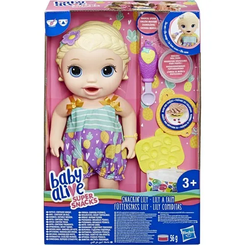 Baby Alive Lily with Baby Food Fun - For gift for blonde kid