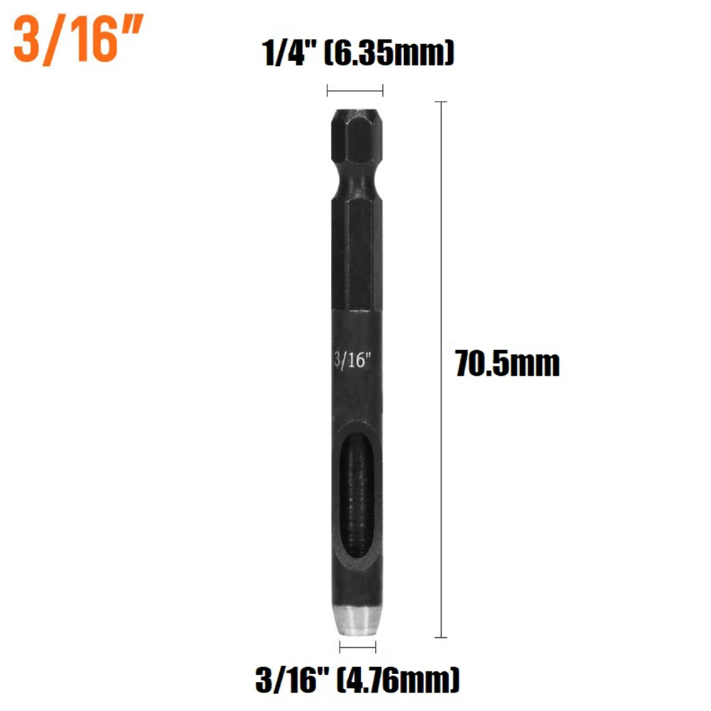 

Leather Craft Hollow Hole Punches Hex Shank Adapter Hollow Punch For Drill Cardboard Leather Belt Leather Hole Punching Acce