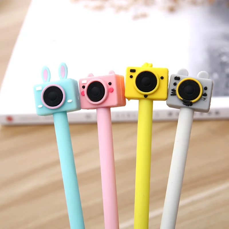 

Creative Cute Camera Gel Pen Black Ink Gel Pen Kawai Stationery School Office Supply