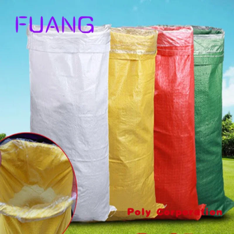 Support OEM 5kg 15kg 25kg 35kg PP Woven Bag Sand Feed cement rice Packaging bag