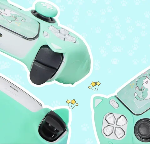 Силиконовый чехол Caysolle Cute Cat Paw для Sony Playstation Dualsense 5