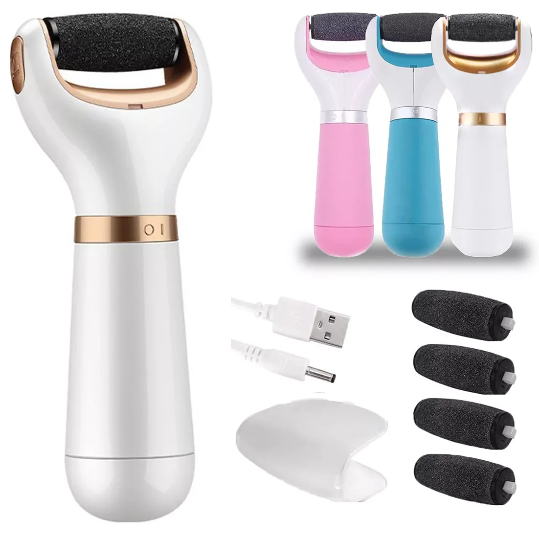 

Foot File Vacuum Callus Remover Pedicure Tools Dead Skin Callus Remover Foot Files USB Rechargeable Foot Skin Care Tool
