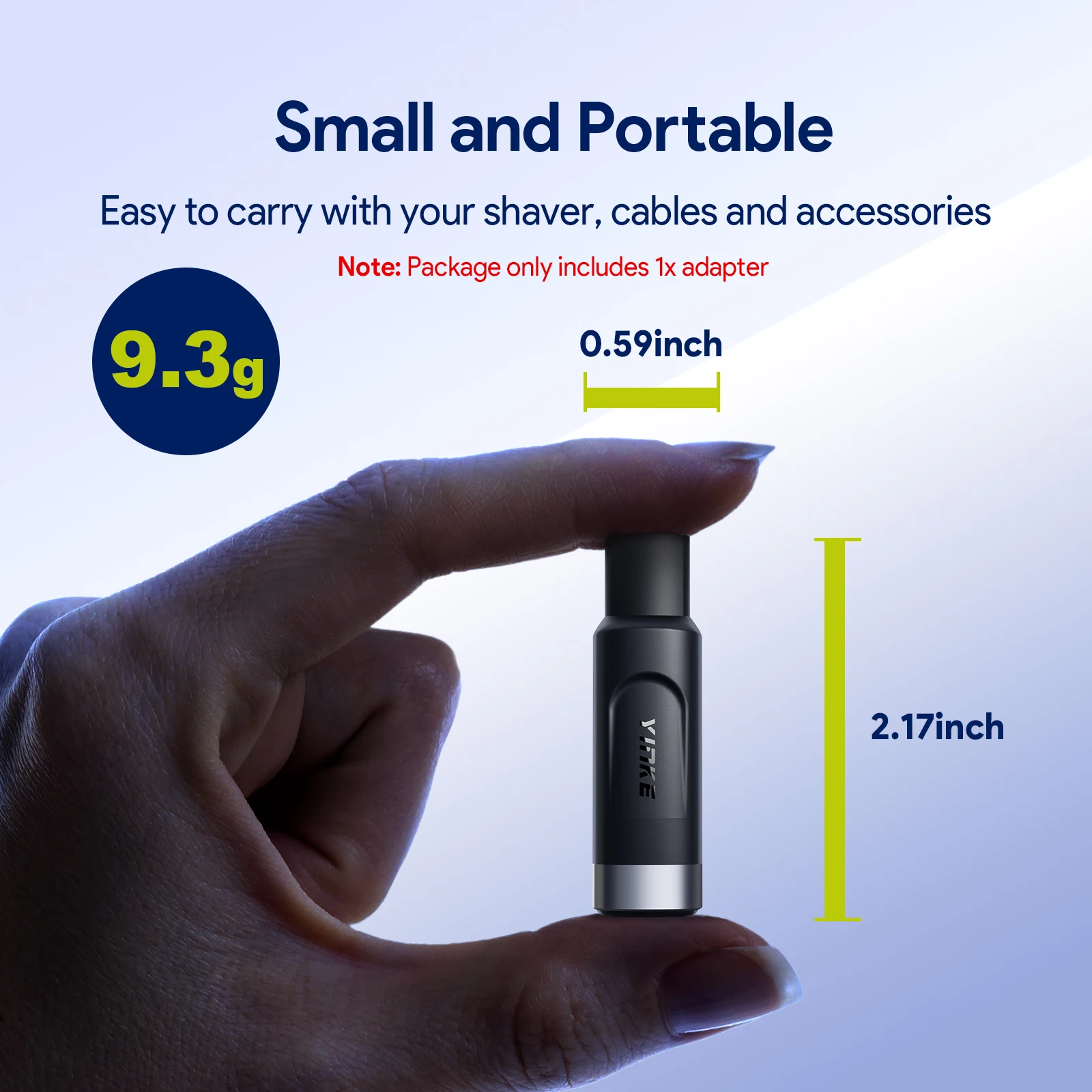 Адаптер зарядного устройства для бритвы Yinke 12 В Type-C зарядный преобразователь