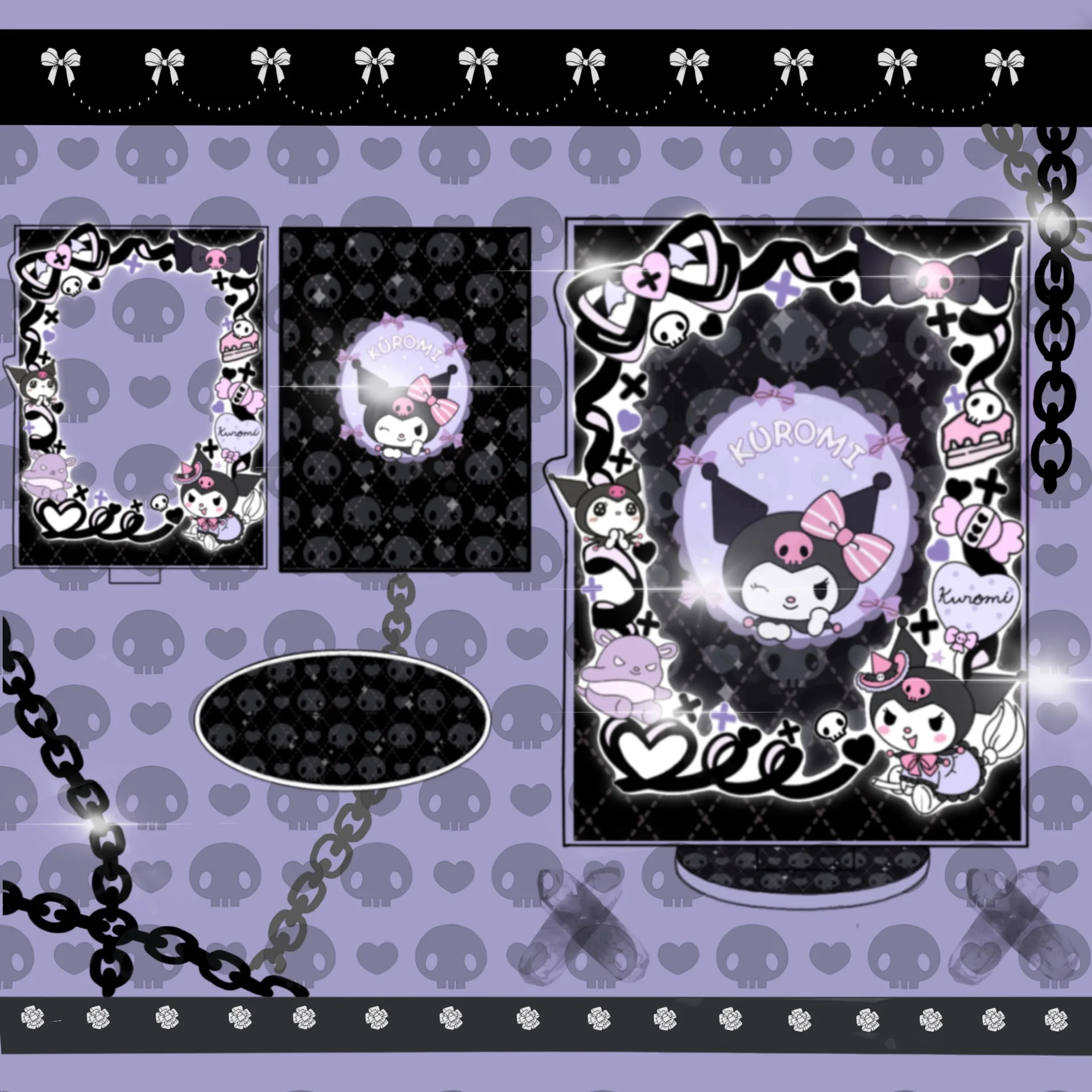

Sanrio Clow M Melody Cinnamoroll Babycinnamoroll Desktop Decoration Photo Frame