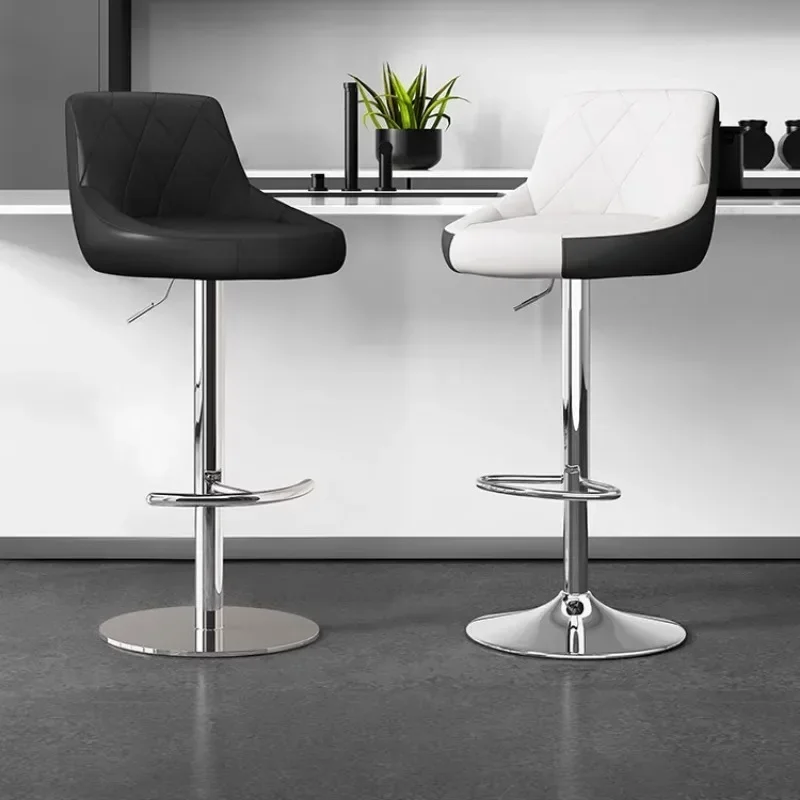 Роскошный черный кожаный чехол черная искусственная кожа современные барные