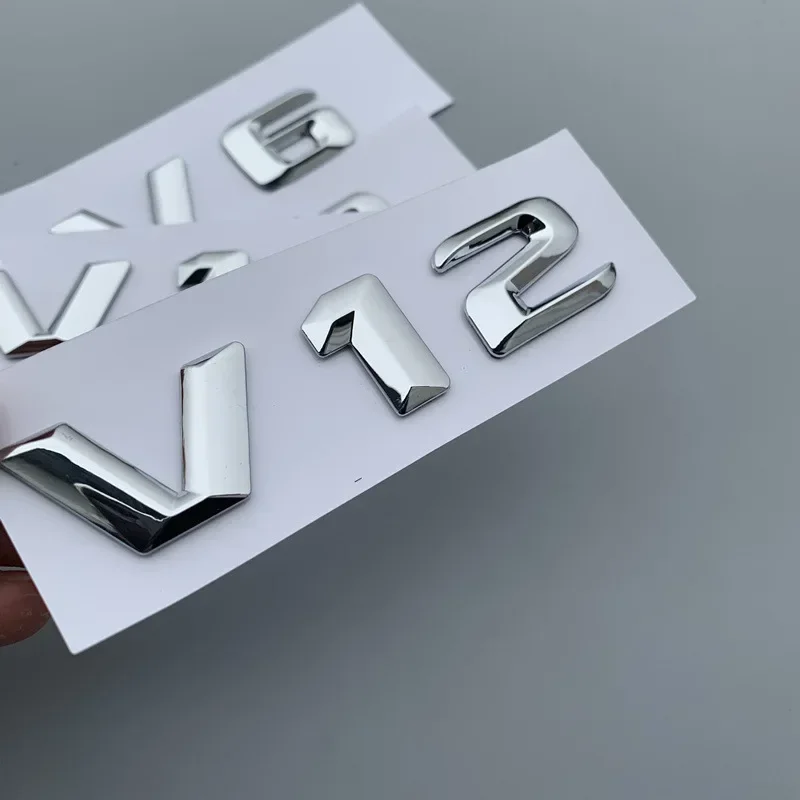 3d ABS хромированные буквы значок на крыло автомобиля V6 V8 V10 V12 эмблема логотипа для Mercedes C E S W205 W204 W213 W212 W221 автомобильные аксессуары (art.: 3920cd89ccf21) - 3920cd89ccf21