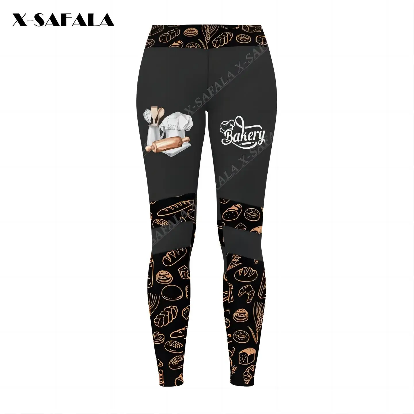 

Baker Baking Tools Cake 3D Print Women Yoga Girl Stretch GYM Slim High Waist Legging Summer Sports