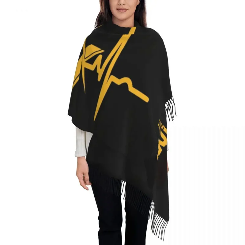 

Heartbeat Freemason Scarf Women Stylish Winter Fall Shawl Wraps Masonic Mason Tassel Wraps