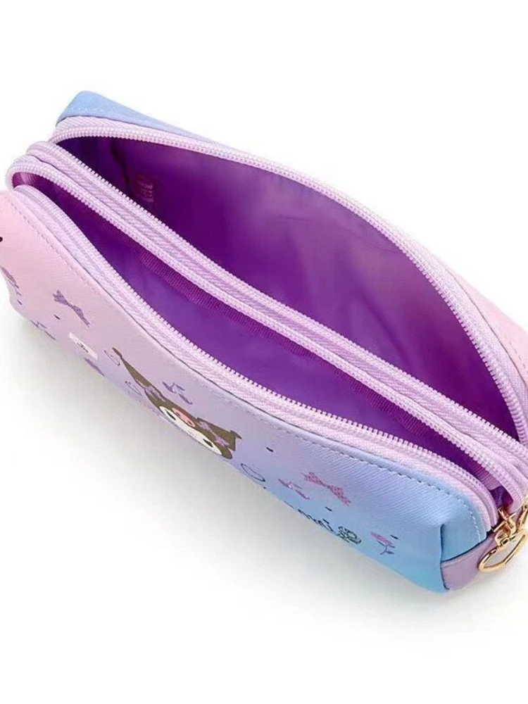 Cute Clow M Pencil Case Student Large Capacity Learning Stationery Case Pu Waterproof Stationery Sundries Organizing Bag