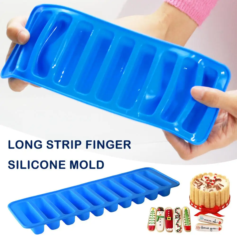 

Strip Silicone Cake Mold Cookie Cake Cup Baking Mold Ice Maker Mold Ice Facial Clear Lattice Cube Cube Ice O5I6