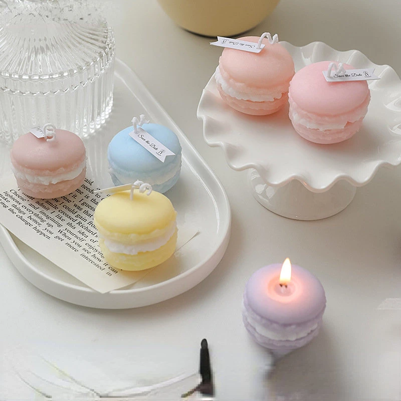 Macaron Aromatherapy Candles Ins Style Photo Props Diy Birthday Gift Fragrance Candles Gift Box