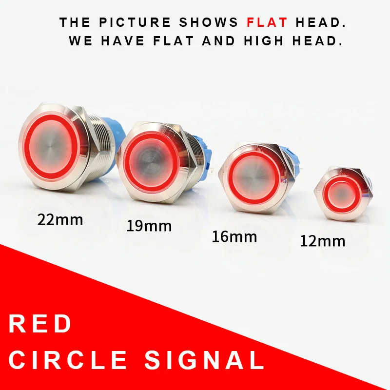 

Металлический кнопочный переключатель 22 мм, 8 контактов, 2C 2NO 2NC, мгновенное/фиксирующее устройство, искусственная мощность, Водонепроницаемый самоблокирующийся