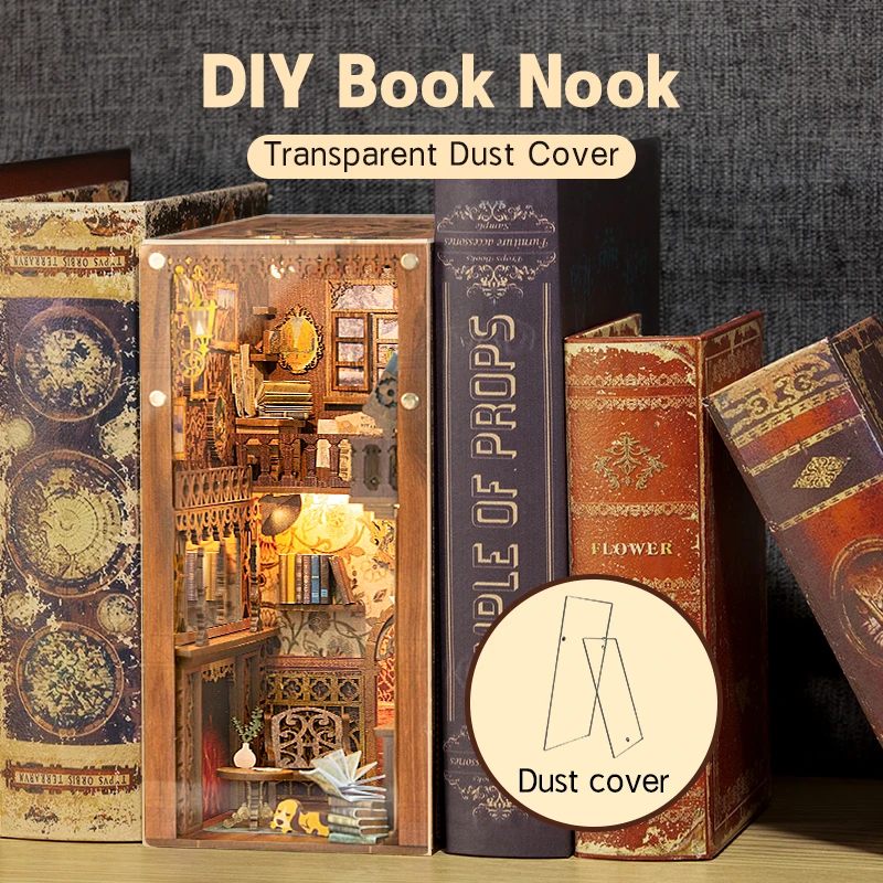 CUTEBEE DIY Book Nook Shelf Insert Kits Eternal Bookstore Bo