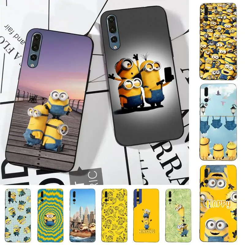 

MINISO Minions Phone Case for Huawei P30 40 20 10 8 9 lite pro plus Psmart2019