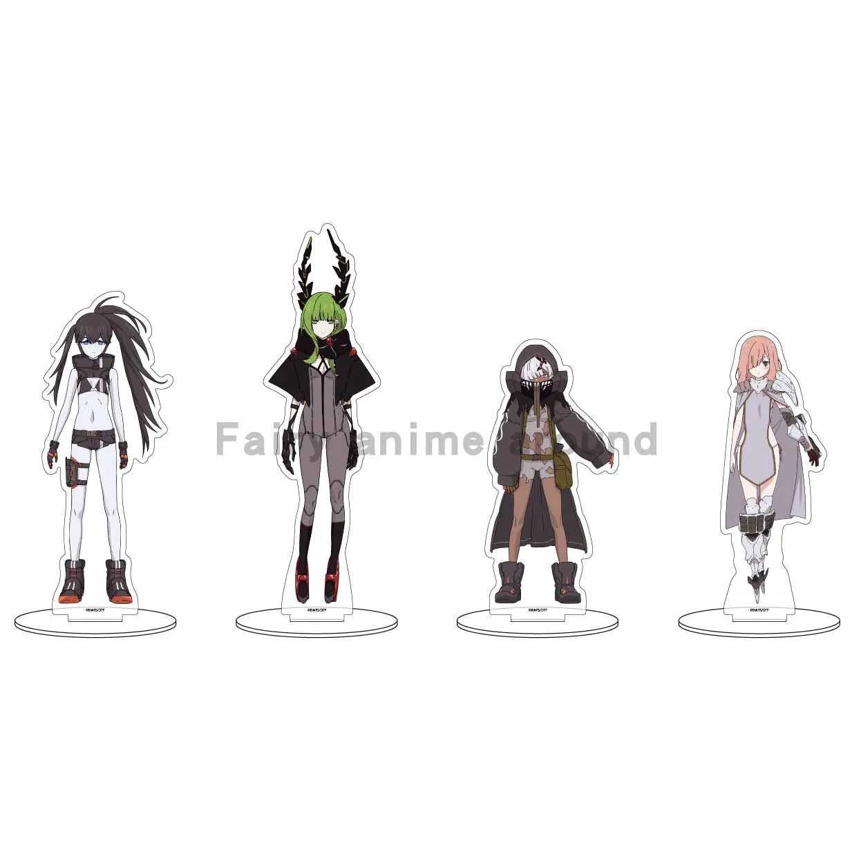 

Blackrock Shooter Dawn Fall Anime Figure Models Acrylic Periphery Ornaments Dead Master Japanese Anime Models Toys Gifts 2022