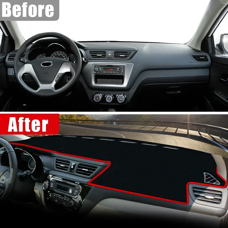 Для Kia Rio 3 UB 2011 2012 2013 2014 2015 2016 русская модель автомобиля чехол для приборной панели