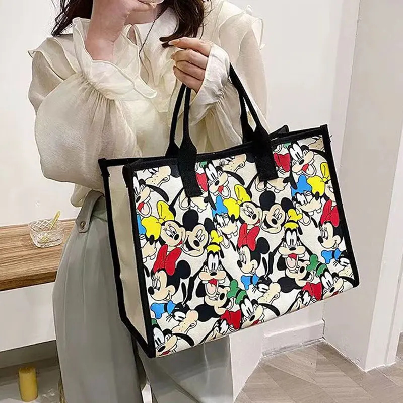 

Милые модные сумки Disney для детей, женские мужские рюкзаки, сумки, Детские холщовые сумки с мультяшным рисунком, бесплатная доставка