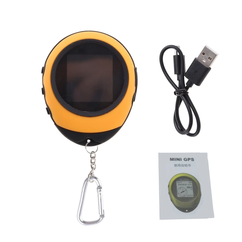 

Handheld Mini GPS Tracker Navigation Receiver Logger Rechargeable Location Finder With Compass For Traveler Mount Sports