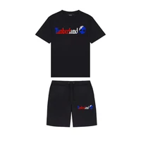 summer sets mens t shirt shorts suit brand short sleeve set printed cotton tshirts jogging sweatpants male sportswear s 2xl