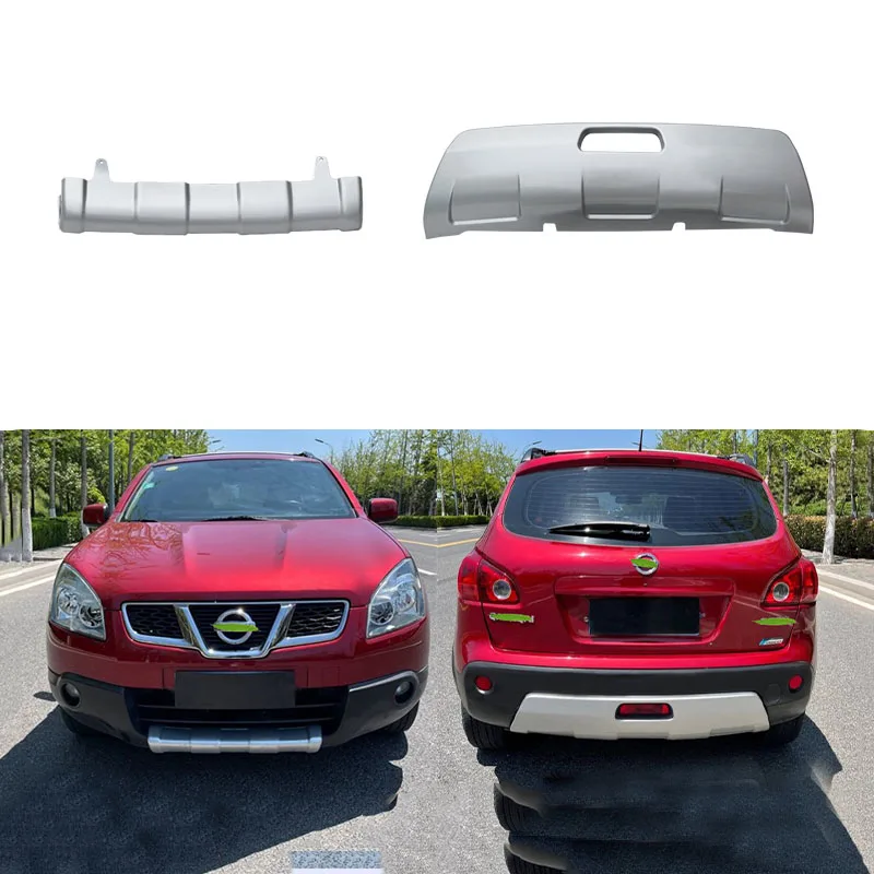 

CAR ABS Front + Rear Bumper Protector Guard Skid Plate 2PCS For Nissan Qashqai 2007 2008 2009 2010 2011 2012 2013