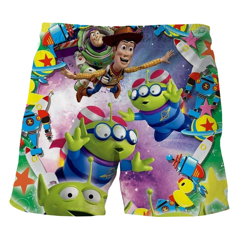 Disney Toy Story Summer Children Shorts For Boys Girls 3D Printing Pants Toddler Panties Kids Beach Short Sports Pants baby