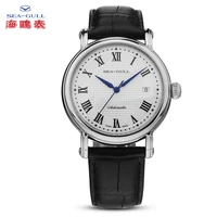 2021 new seagull business watch mens mechanical watch 50 meters waterproof leather fashion mens watch 819 368
