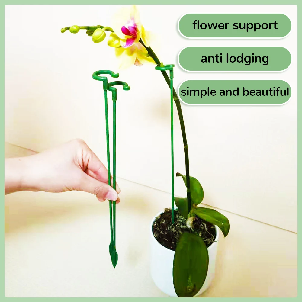 

5pcs Plant Supports Flower Stand Butterflies Orchid Support Rod Climbing Plants Stick Protection Vegetable Garden Supplies