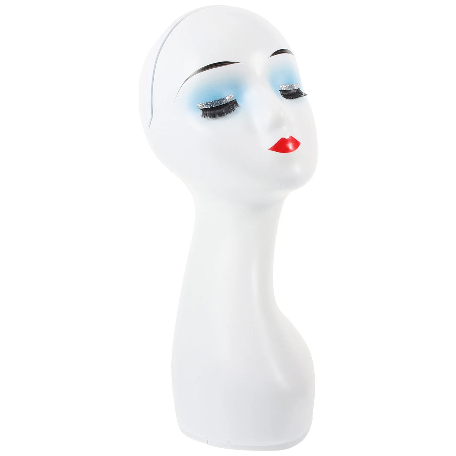 

Plastic Stand Hat Display Holder Hairpiece Mannequin Head Display Stand for Barber