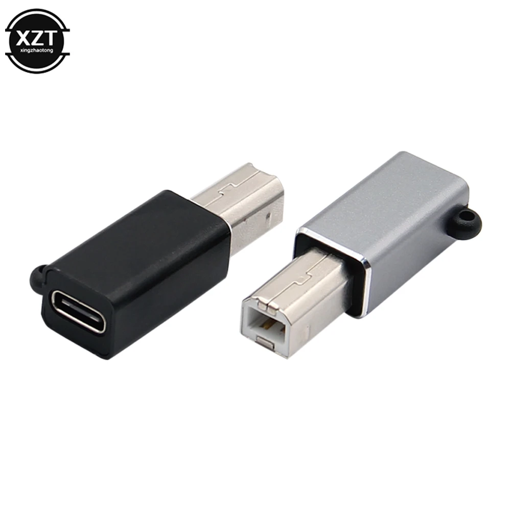 

USB Type C Female to USB B Male Scanner Converter Male Adapter Connhection Convertor for Printer MIDI Controller Piano Keyboard