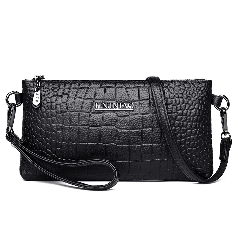 

Leather women's bag 2022 new leather mobile bag simple and versatile crocodile pattern One Shoulder Messenger Handbag women