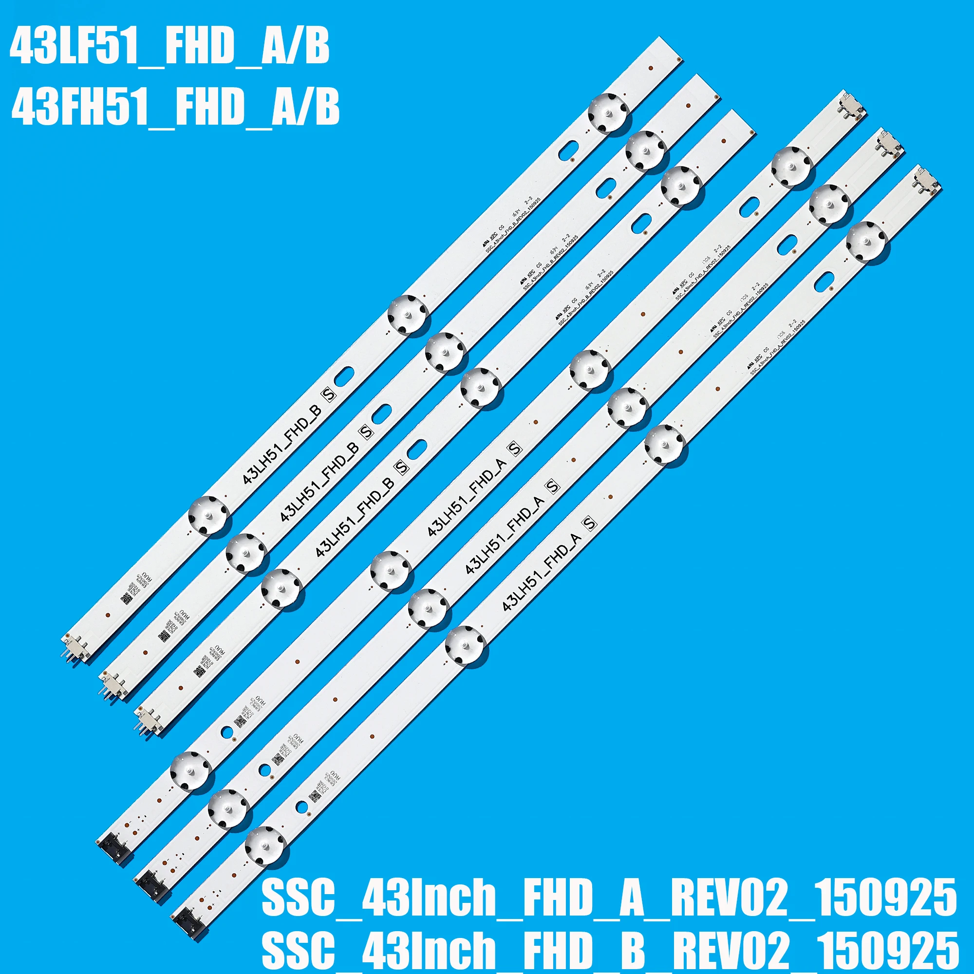 

Светодиодная лента подсветки для 43LF510V 43LH590V 43LF5100 43LH5100 43LH5700 43LH570A 43LH520V 43LH590 43LJ515V 43LH510V 43LH570V