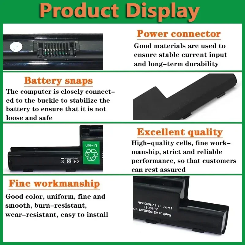 Аккумулятор для ноутбука Acer Aspire V3 5741 5742 5551G 5750 5560G 5741G 5750G AS10D51 AS10D71 AS10D75 AS10D81 AS10D3