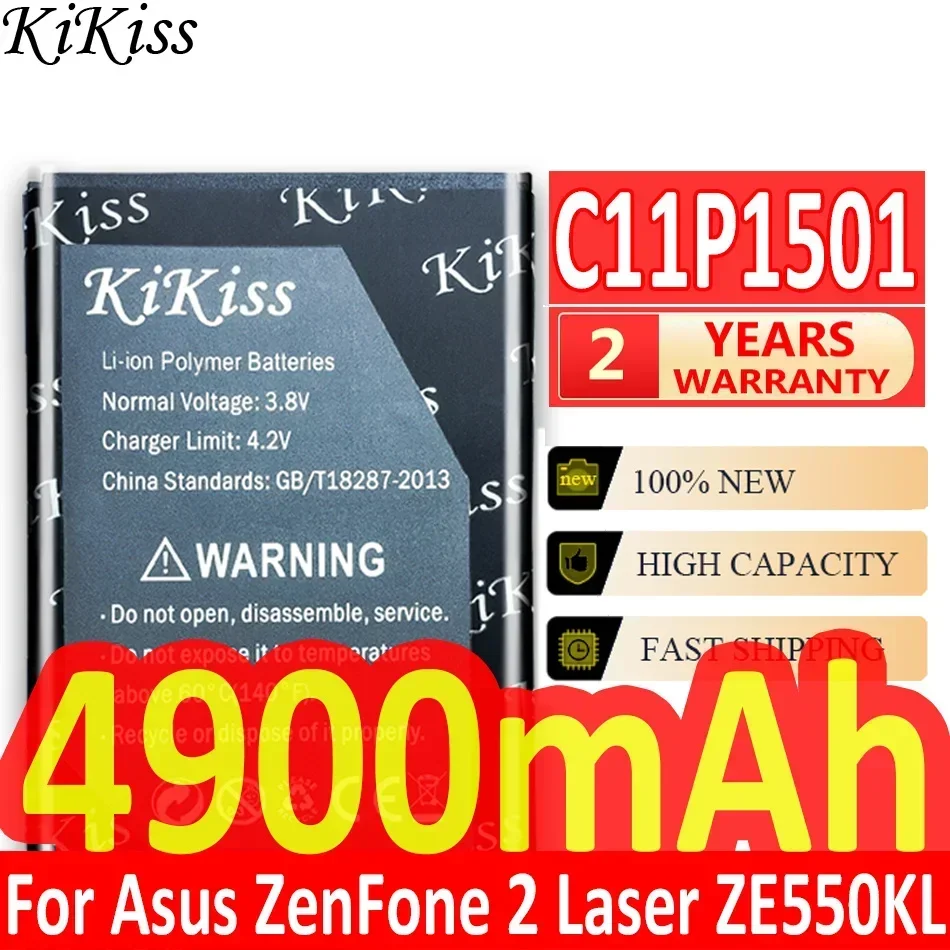 Аккумулятор KiKiss C11P1501 4900 мАч для ASUS ZenFone2 Laser 5 5/6 zenfone selfie ZE550KL ZE600KL ZE601KL Z00LD Z011D ZD551KL Z00UD