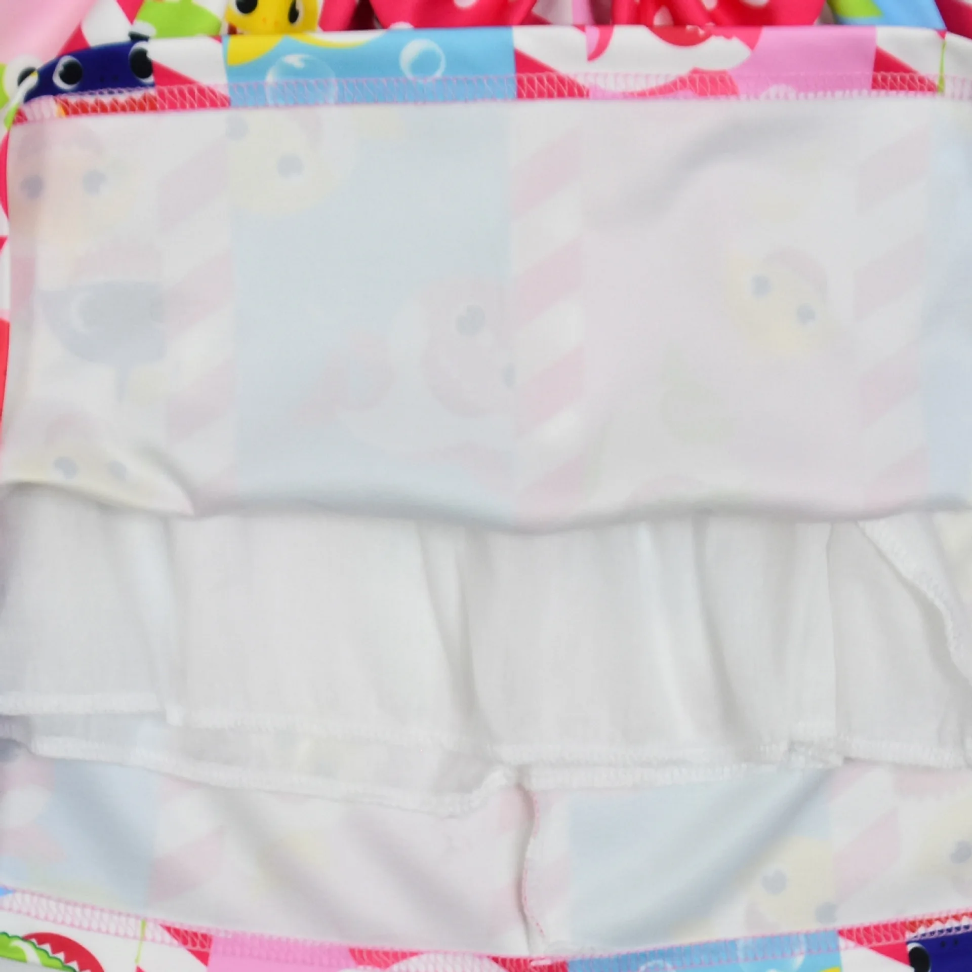 High Quality Girls Bowknot O-neck Princess Dress Cartoon Shark Anna Print Summer Dresses Kids Christmas Carnival Party Clothing