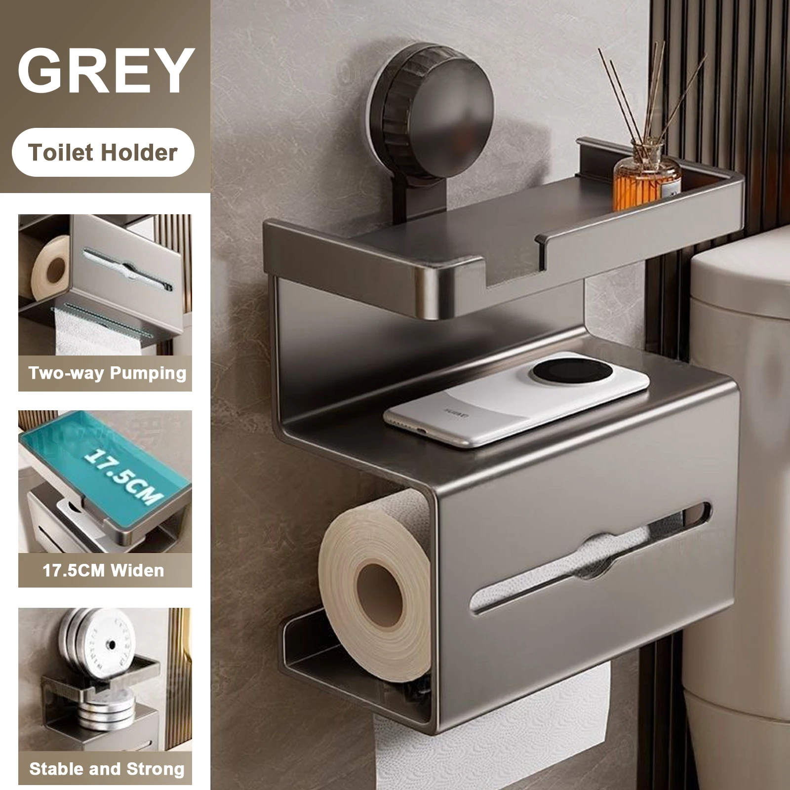 

Держатель для туалетной бумаги из алюминия