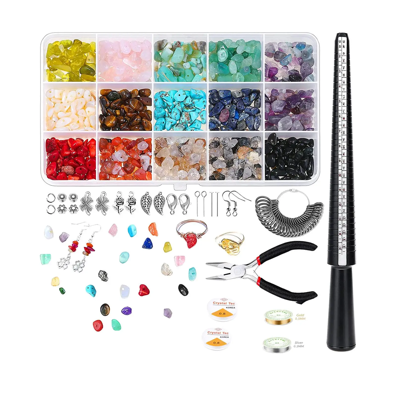 

1005 штук чип, каменные бусины с инструментами, свободные камни, сделай сам, фотоэлемент для сережек