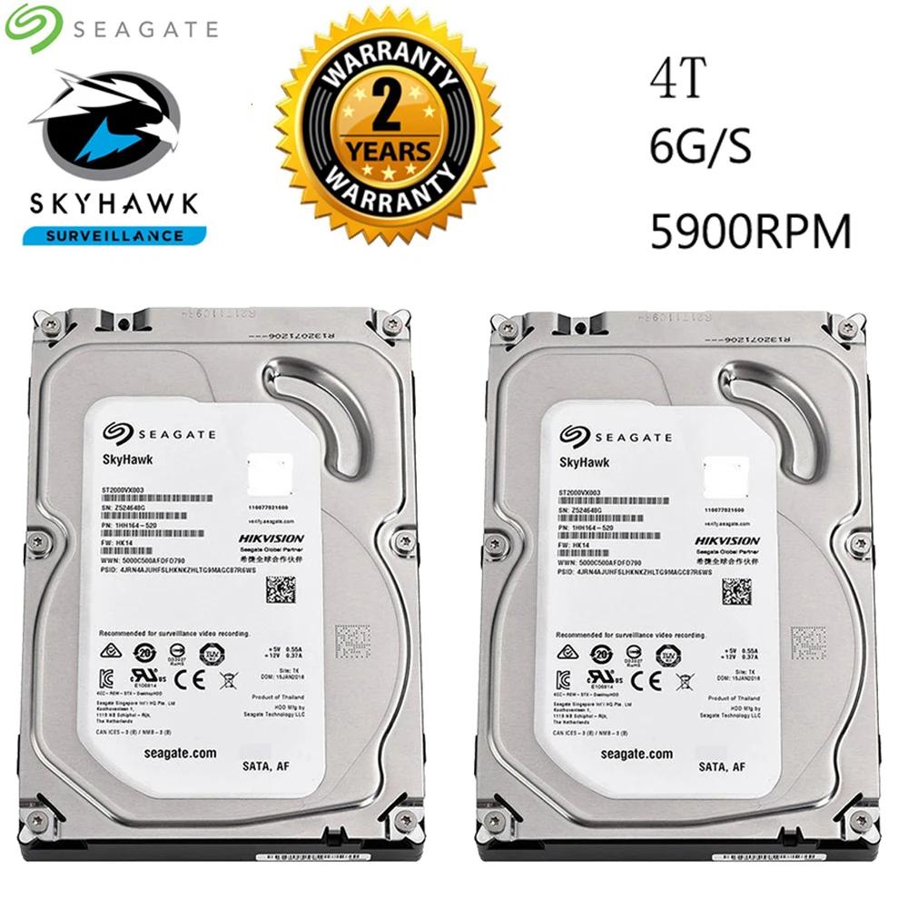 

2 шт. Seagate 2,5-дюймовый жесткий диск 4 ТБ для рабочего стола, домашний механический жесткий диск, специальный Мониторинг рабочего стола, универсальный жесткий диск