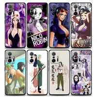 anime nico%c2%b7robin one piece phone case for xiaomi mi 12 12x 11 lite 11x 11t x3 x4 nfc m3 f3 gt m4 pro lite ne 5g silicone case
