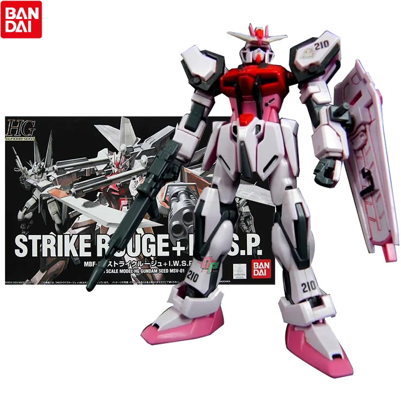 

Bandai Genuine Gundam Model Kit Anime Figure HG 1/144 Strike Rouge IWSP Collection Gunpla Anime Action Figure Toys for Children