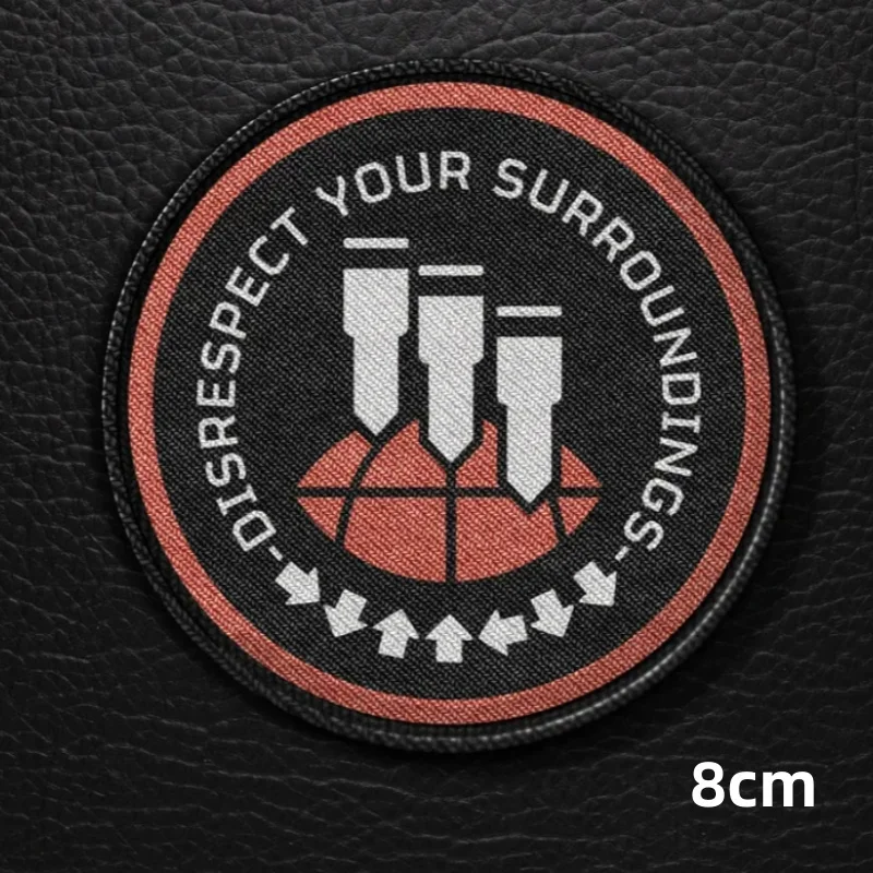 Hell Diver Skull Morale Tactical Patch Printed Hook&ampLoop Orbital Review Bomb Military Incendiary Specialist Badge Stickers