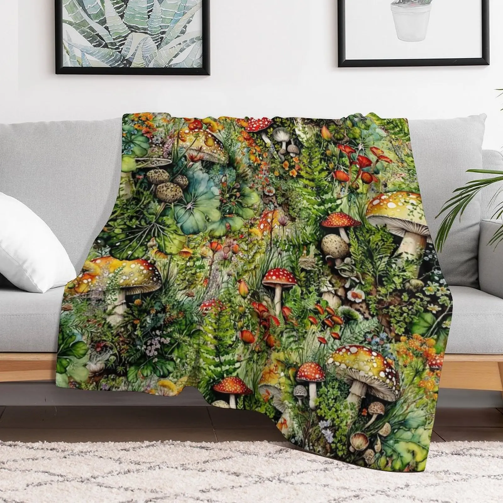 Одеяло с коллажем и грибами Amanita роскошные брендовые идеи подарков на день