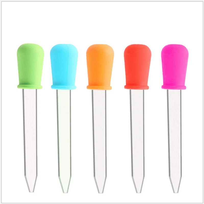 10/6pcs Small Silicone Plastic Pipette Dropper Feeding Medicine Liquid Eye Ear Pipette Dropper School Lab Experiment Supplies
